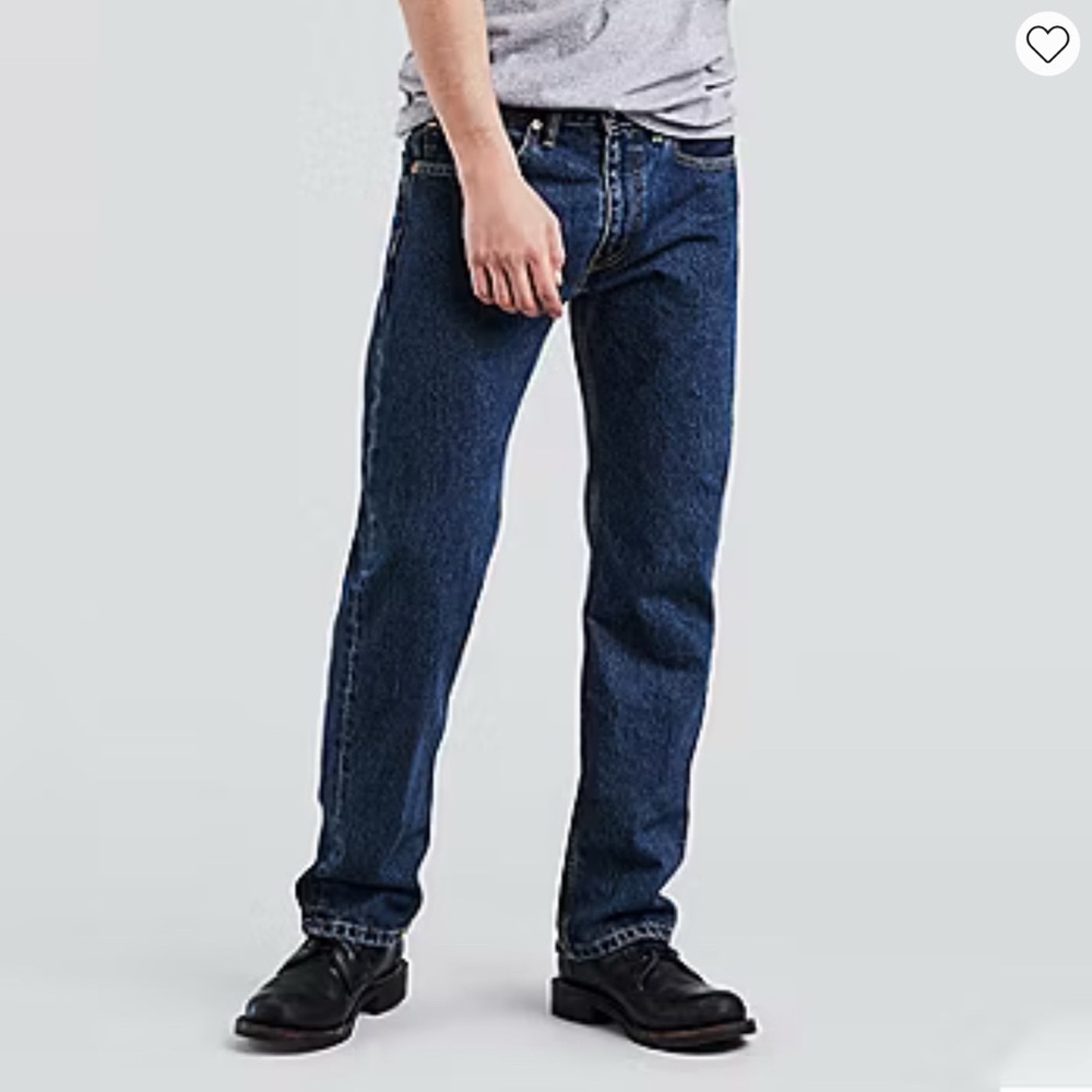 Levi's 505 Men's Straight Jeans in Deep Blue. 30x32